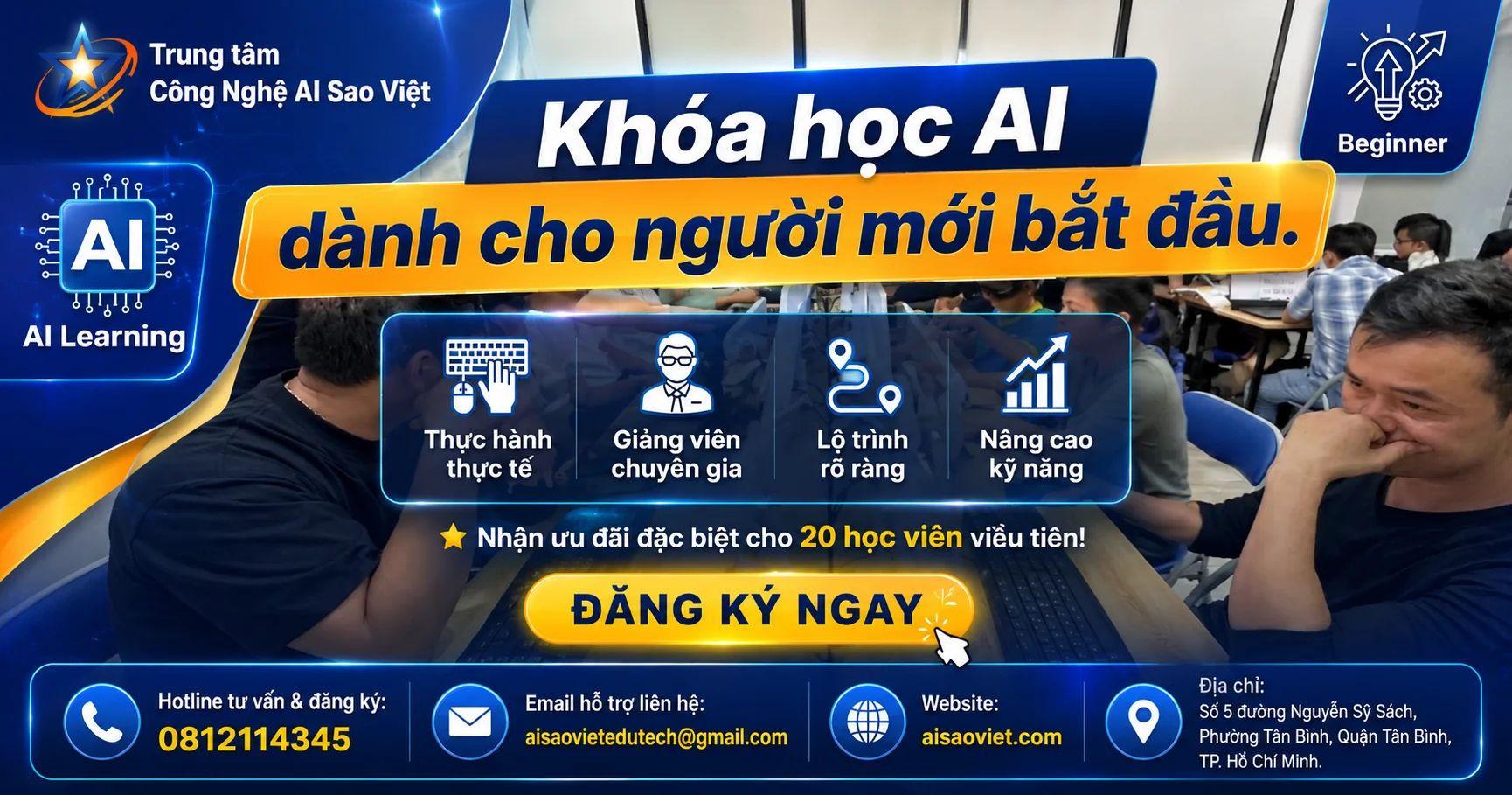 Khóa Học AI Cho Người Mới Và Không Biết Lập Trình - Ứng Dụng AI Trong Công Việc
