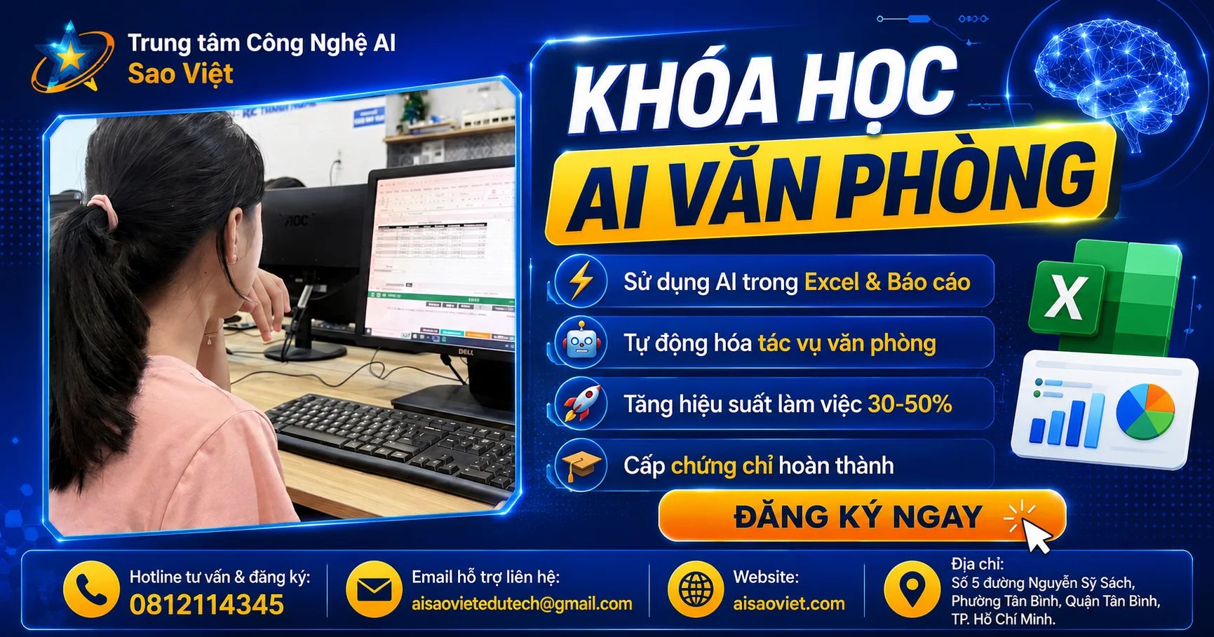 Khóa Học AI Văn Phòng - Ứng Dụng AI Trong Việc Văn Phòng