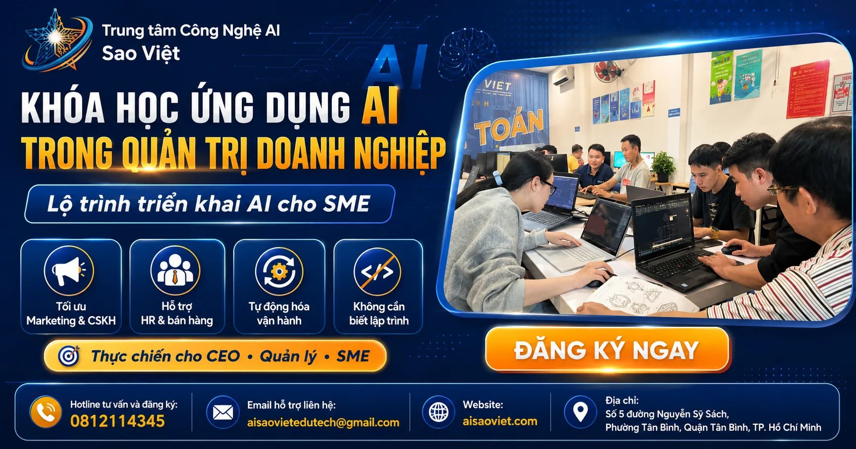 Khóa Học AI Quản Trị Doanh Nghiệp: Lộ Trình Triển Khai SME
