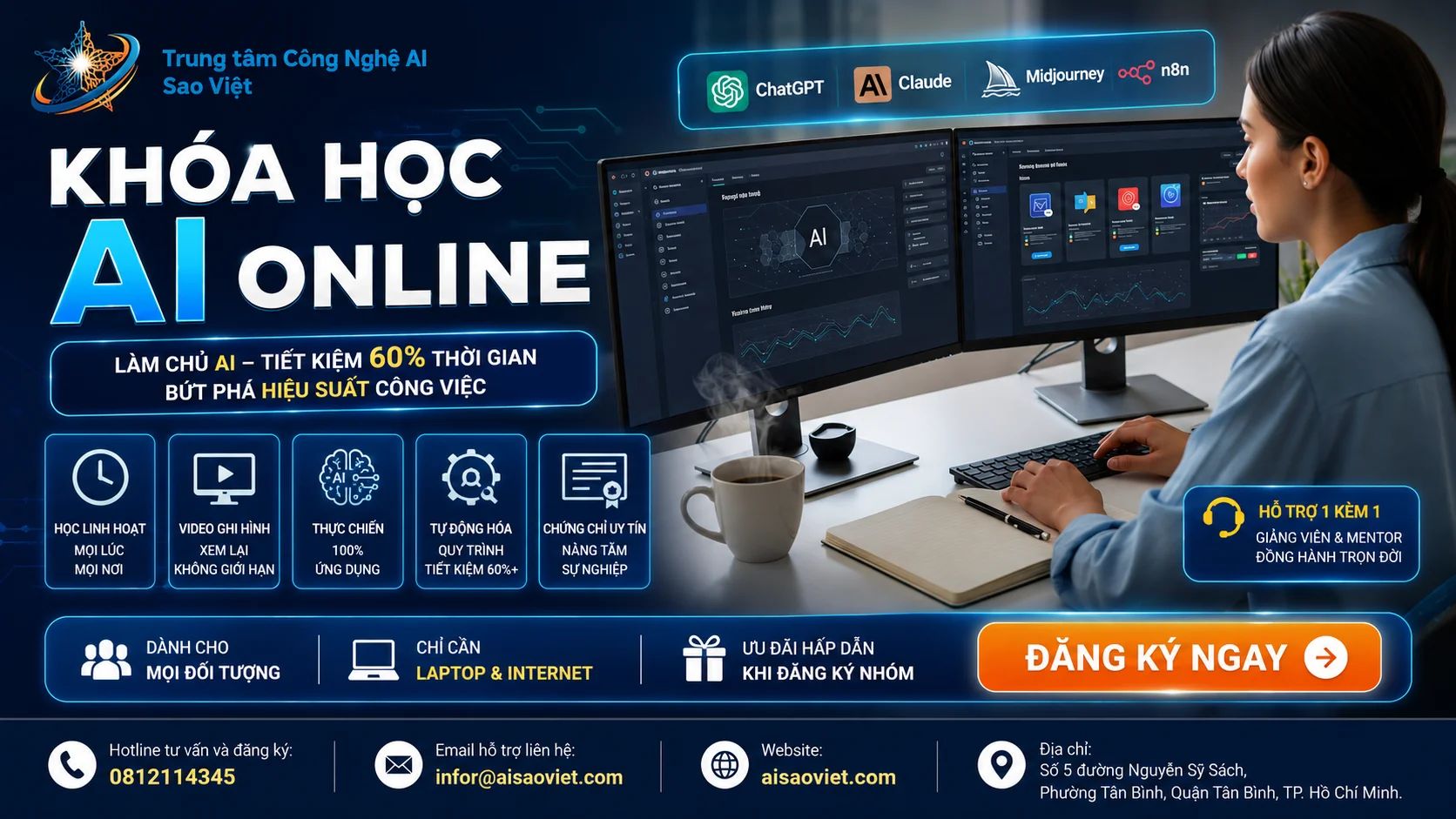 khóa Học AI Online Dành Cho Người Bận Rộn - Giải Pháp Tối Ưu Hiệu Suất 