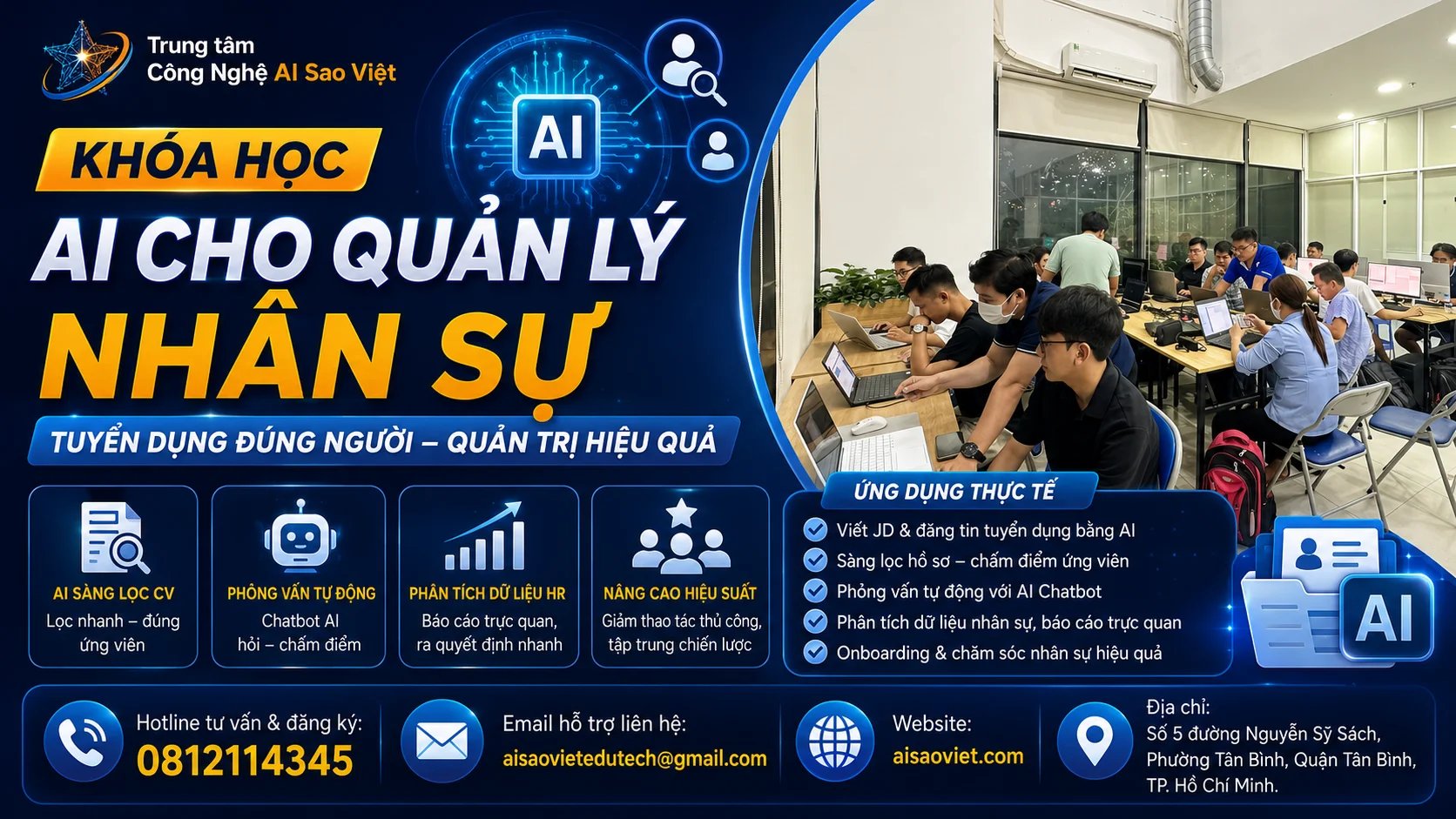 Khóa Học AI Cho Quản Lý Nhân Sự Giúp Tuyển Dụng: Tuyển Dụng Đúng Người 2026