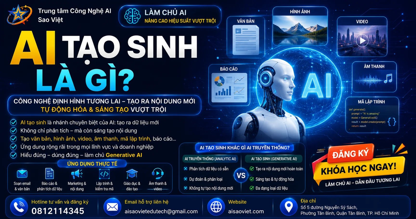 AI Tạo Sinh Là Gì? Cơ Chế Hoạt Động Và Ứng Dụng Thực Tế