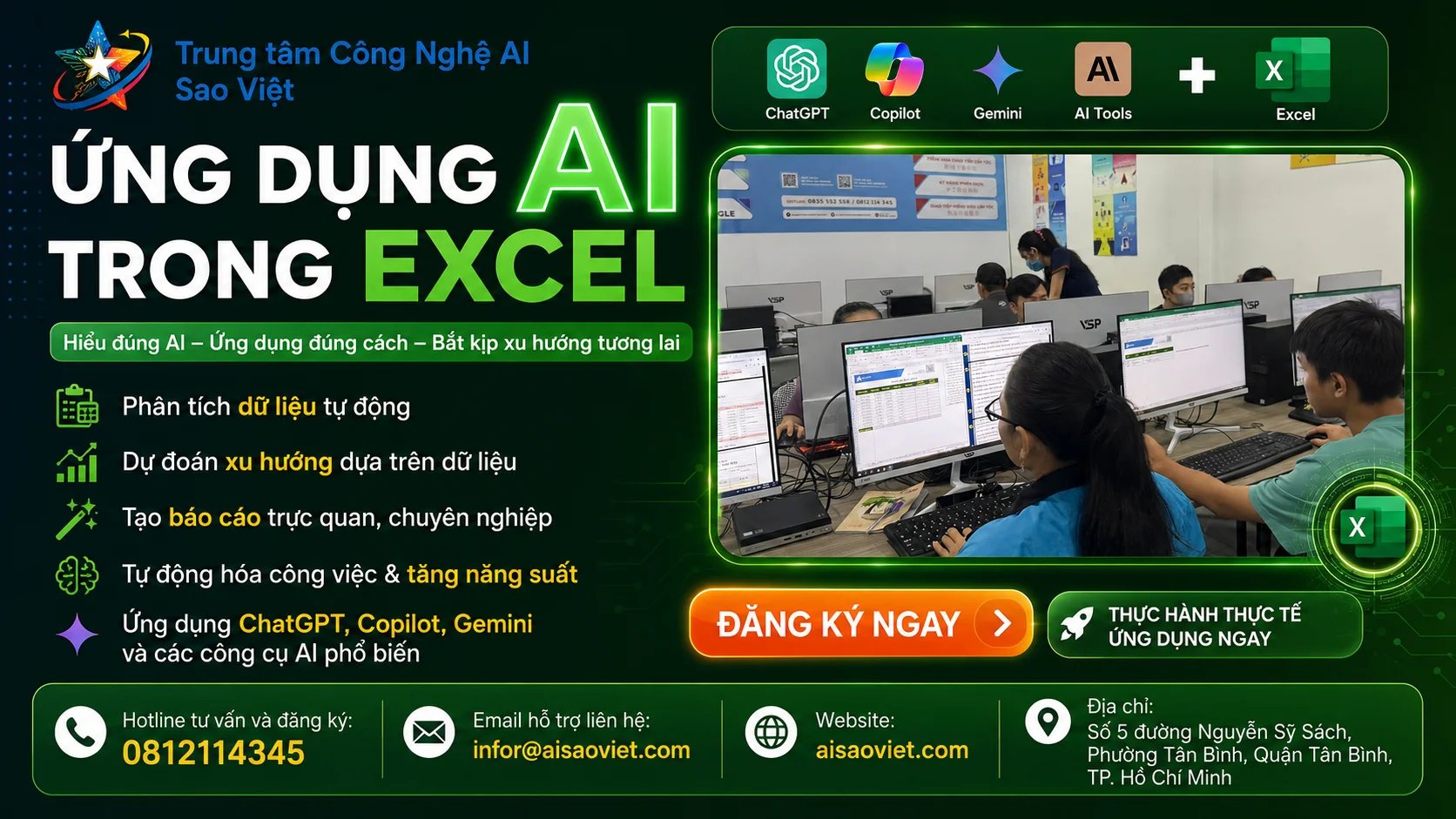 Khóa Học Ứng Dụng AI Trong Excel: Tối Ưu Phân Tích Dữ Liệu