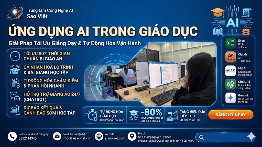 Ứng Dụng AI Trong Giáo Dục: Giải Pháp Tối Ưu Giảng Dạy & Tự Động Hóa Vận Hành