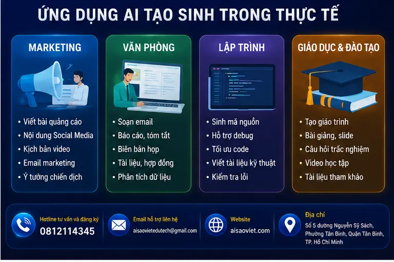 Ứng dụng AI tạo sinh
