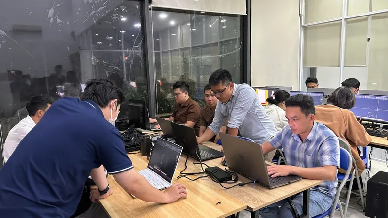 Giảng viên hướng dẫn học viên tại Trung tâm