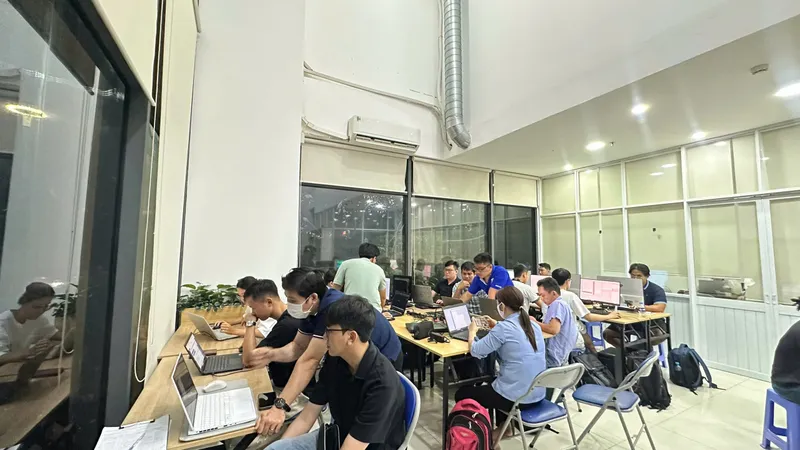 Học viên tại khóa học ứng dụng AI trong kinh doanh