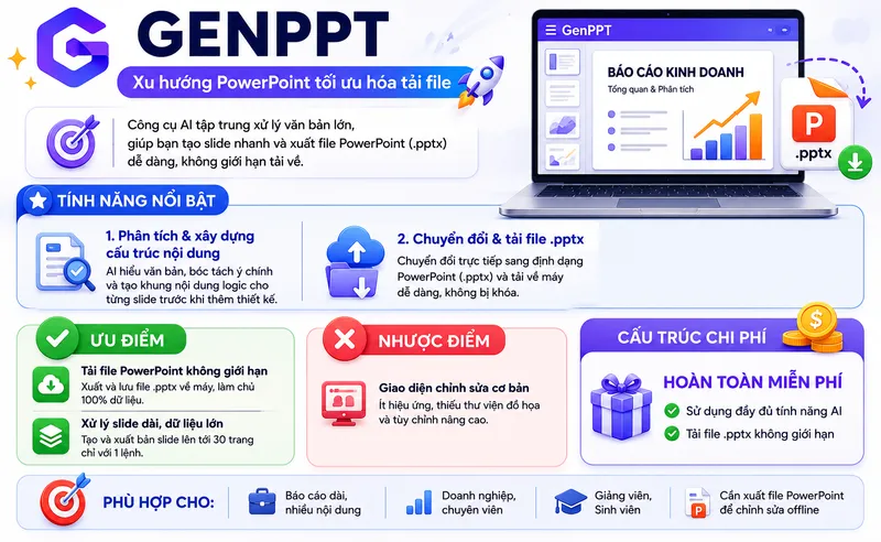 Công cụ AI tạo Slide GenPPT AI