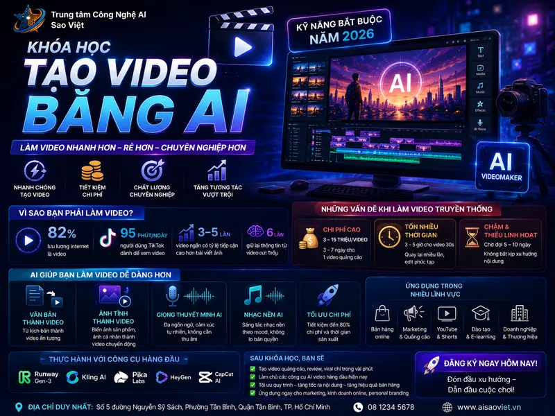 Giới thiệu khóa học tạo video bằng AI